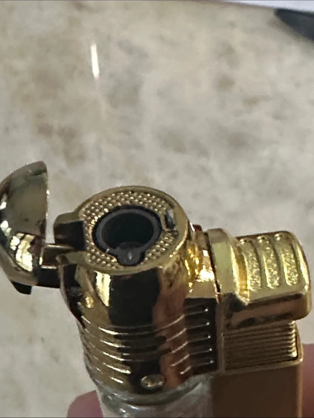 Gold Butane Refillable Jet Flame Lighter